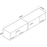 Hanah home Kuhinjski element BA132-3906, 243x45x48,3 cm, Bijela | Eponuda.ba