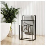  Prostostoječe stojalo za brisače črno 48x24x79 cm železo | Shoptok.si