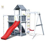 Fungoo Set ACTIVER sivo - bijelo - drveno dječje igralište | shoptok.hr