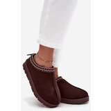 Boto Low Women's Snow Boots With Embroidery Chocolate Juvielle | shoptok.hr