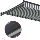 Tenda na uvlačenje antracit-bijela 4 5x3 m tkanina i aluminij | shoptok.hr