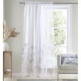 Catherine Lansfield Bela zavesa 137x140 cm Meadowsweet Floral - Catherine Lansfield Cene
