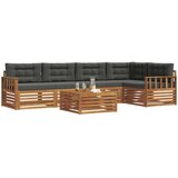  Set vanjskih sofa 6 kom. Prirodna i antracit | shoptok.hr