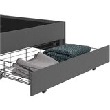 Støraa Tamno sivi tapecirani bračni krevet s prostorom za odlaganje 180x200 cm Rose – | shoptok.hr