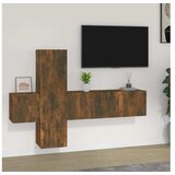vidaXL 3-dijelni set TV ormarića boja dimljenog hrasta drveni | shoptok.hr