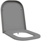  Hiter Sedež za WC z Mehkim Zapiranjem Duroplast Siva, (22054917) | Shoptok.si