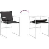  11-dijelni vrtni blagovaonski set s jastucima bijeli tekstilena | shoptok.hr