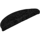  Prostirke za stepenice 15 kom 56x17x3 cm Crne poluokrugle | shoptok.hr