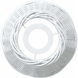  Sjenilo za stropnu svjetiljku bijelo Ø 15 x 12 cm od pruća | shoptok.hr