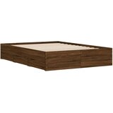  Okvir kreveta s ladicama boja smeđeg hrasta 120x190 cm | shoptok.hr