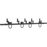 Furnova Komplet opreme za drsna vrata 200 cm jeklo črne barve, (21944850) | Shoptok.si