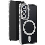 AVIZAR Diamantno ohišje za Samsung Galaxy S23 MagSafe Contour Strass, Srebrna, (5000012980) | Shoptok.si