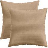  Presvlaka za jastuk 2 pcs HEERLEN Smeđa 45 x 45 cm Kord Slike