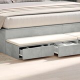  Ladice za krevet s ladicama Betonski sivi 180 x 36,5 x 16,5 cm | Eponuda.ba