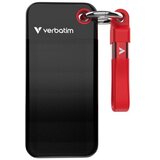 Verbatim SSD Pocket #32417 256GB 3.2 Gen2, USB-C, crno/crvena | shoptok.hr