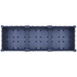  Vrtni saksija s kotačima Plavo Sivo 120 x 40 x 33 cm PP | Eponuda.com
