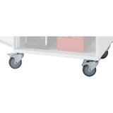 eurokraft pro Podvozje za računalniške delovne postaje, 4 vrtljiva kolesa, kolo Ø 100 mm | Shoptok.si