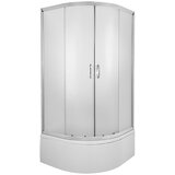 AQUAART tuš kabina evora 80H160 polukružna s kadom 80x80x197 cm | shoptok.hr