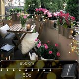  LED Solarni dekorativni lanac 50xLED/8 funkcija 500 mAh 9,5 m IP67 topla bela | Eponuda.com