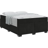 Krevetna konstrukcija s madracem Crna 160 x 200 cm tkanina | shoptok.hr
