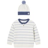 Mayoral komplet 2v1 (pulover, kapica) blue stripes Cene