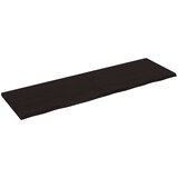  Zidna polica tamnosmeđa 200x60x(2-4) cm od obrađene hrastovine | Eponuda.com
