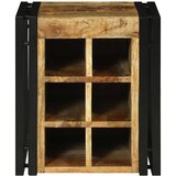  Stalak za vino Smeđa i crna 35 x 35 x 39 cm Čvrsto drvo manga | shoptok.hr