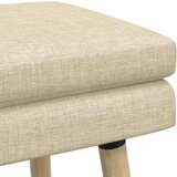  Klupa s dvostrukim slojem Krem 60 x 40 x 46 cm Tkanina | Eponuda.com