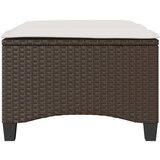 vidaXL Vrtni tabure s jastucima 2 kom smeđi 55x55x36 cm poliratan | shoptok.hr