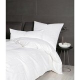 Janine posteljnina 135/200 cm mako saten srebrne barve, bela | Shoptok.si