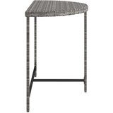 vidaXL Vrtna mizica siva 100x50x75 cm poli ratan | Shoptok.si