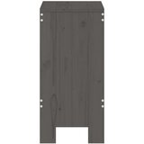 vidaXL barski stolci 2 kom sivi 40 x 36 x 75 cm od masivne borovine | shoptok.hr