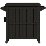  Servirni voziček 3 v 1 črn polipropilen, (20766794) | Shoptok.si