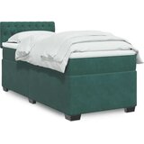 vidaXL spring krevet s madracem tamnozeleni 100x200 cm baršunasti | shoptok.hr