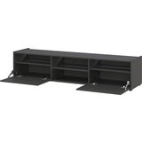Germania Antracitno siva TV omarica v hrastovem dekorju 164x35 cm Schlangen – | Shoptok.si
