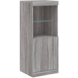  Komode s LED svjetlima 3 kom boja sivog hrasta | shoptok.hr