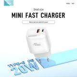 Konfulon Kucni punjac JK82 + PX14 PD 20W/ QC 18W/ sa kablom USB na Lightning beli