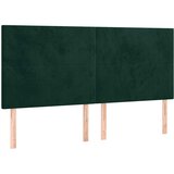  Uzglavlje tamnozeleno 200x5x118/128 cm baršunasto | shoptok.hr