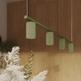Sollux SL.2714 - Luster na sajli KARBON 4xGU10/10W/230V, zelene boje | Eponuda.com