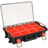 vidaXL Prenosni letalski kovček črn 55,5x34,5x13,5 cm PP | Shoptok.si