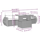 vidaXL 5-dijelni set vrtnih sofa s jastucima poliratan smeđi | shoptok.hr
