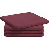 vidaXL Sedežne blazine 4 pcs Vinorodna rdeča 40 x 40 x 3 cm blago, (5000111730) | Shoptok.si