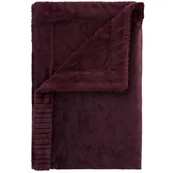 Catherine Lansfield Temno vijolična odeja iz mikropliša 150x200 cm Velvet and Faux Fur –