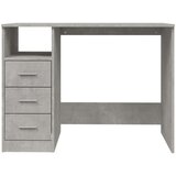  Radni stol siva boja betona 102x50x76 cm konstruirano drvo | shoptok.hr