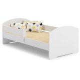 Kobi Furniture Luk - enojna postelja 160x80 bela, v kompletu z ograjo in vzmetnico, (20630373) Cene