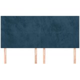  Uzglavlje tamnoplavo 180x5x118/128 cm baršunasto | Eponuda.com