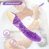 Mrow Real Lover - realistični vibrator na baterije, vodootporan (ljubičasti) | shoptok.hr
