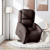 Maison Chic Naslanjač - Relax naslanjač s funkcijo vstajanja temno rjavo blago, (22040280) | Shoptok.si