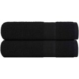 vidaXL Ručnici za ruke FROGN 2 kom. Crni 50x100 cm 360 g/m² - Crna 50 x 100 cm 2 | shoptok.hr