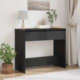 Konzolni stolić crni hrast 89x41x76,5 cm Konstruirano drvo | shoptok.hr